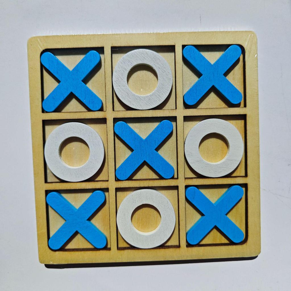 XO Wooden Tic Tac Toe Casual Battle Tabletop Game