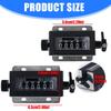 5/6 Digit Resettable Hand Pull Strokes Clickers Counter Manual Counter Industrial Punch Counting Device 0-99999/0-999999