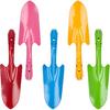 Mini Colorful Metal Hand Shovel, Trowel Set Garden Tools for Flower Soil Planting Digging Transplanting - Ideal Gardening Gift for Kids (Pack of 5)