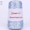 Filato di paillettes Siyue 2mm - Lana tessuta a mano per progetti fai da te (100 grammi)