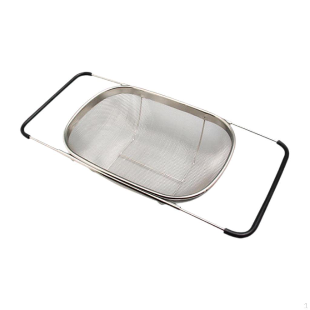 Extendable Colander for Sink with Fine Mesh Design