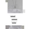 Women Fashion Sparkling Square Zircon Pendant Box Chain Necklace