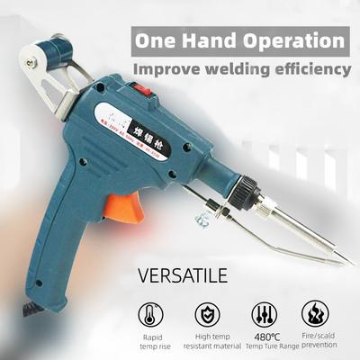 110V/220V 60W Automatically Send Tin Gun Hand-held Soldering Iron Internal Heat with Power Switch Welding PCB Repair Tool