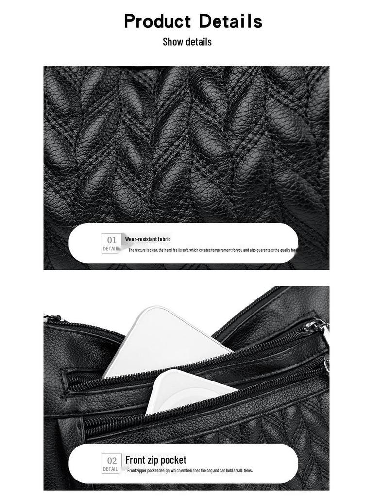 2025 Damen Retro Weiches Leder Große Kapazität Umhängetasche