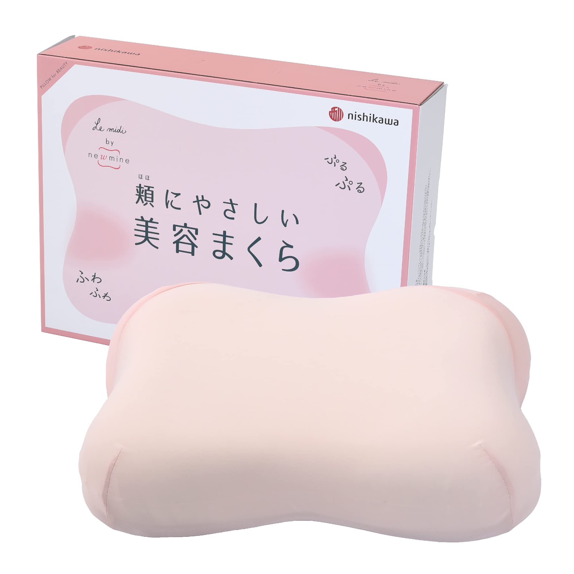 

Подушка красоты nishikawa Lumidi Beauty Pillow 50X38X12 см, регулируемая по высоте, с подушкой для сиденья EH93099028 [Nishikawa] Удобная для щек