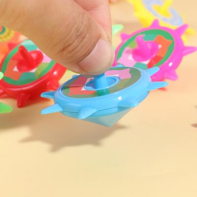 12 Stück Bunte Kunststoff Kreisel Tragbar Reise Kinder Mini Gyroskop Pädagogisches Spinner Spielzeug Kleinkinder Jungen Mädchen Geschenk Partygeschenke