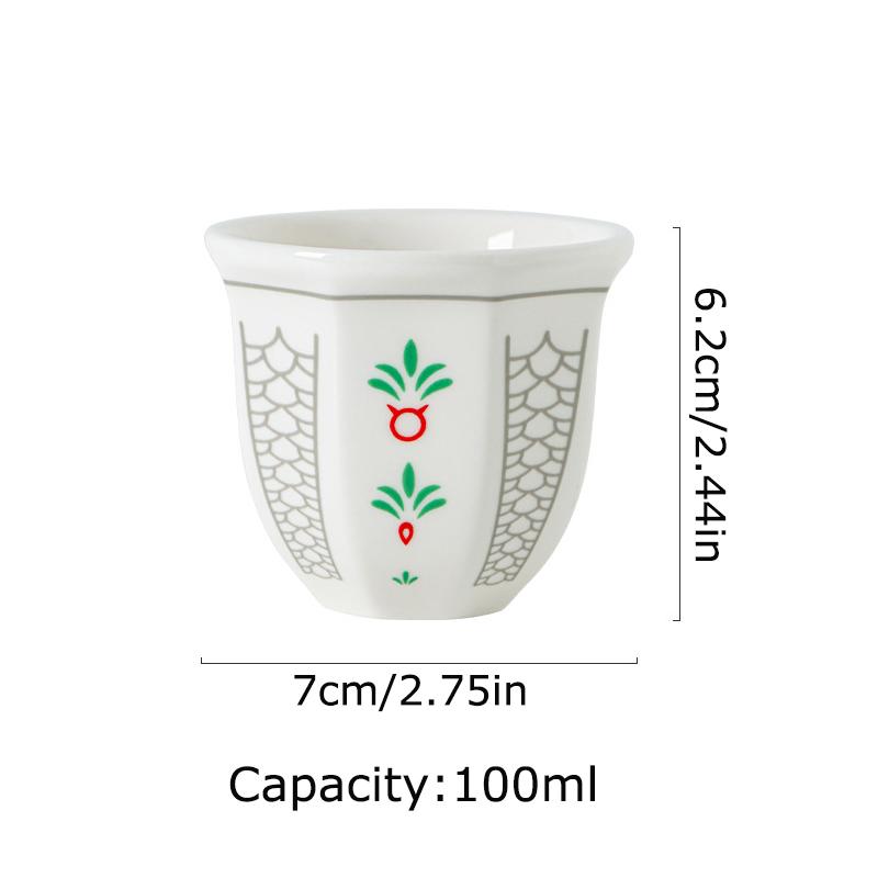 1PC Easy to Clean Various Places Ceramic Texture Coffee Cup Enjoy Life Comfortable Touch Homes Retro Pattern Design Ceremony