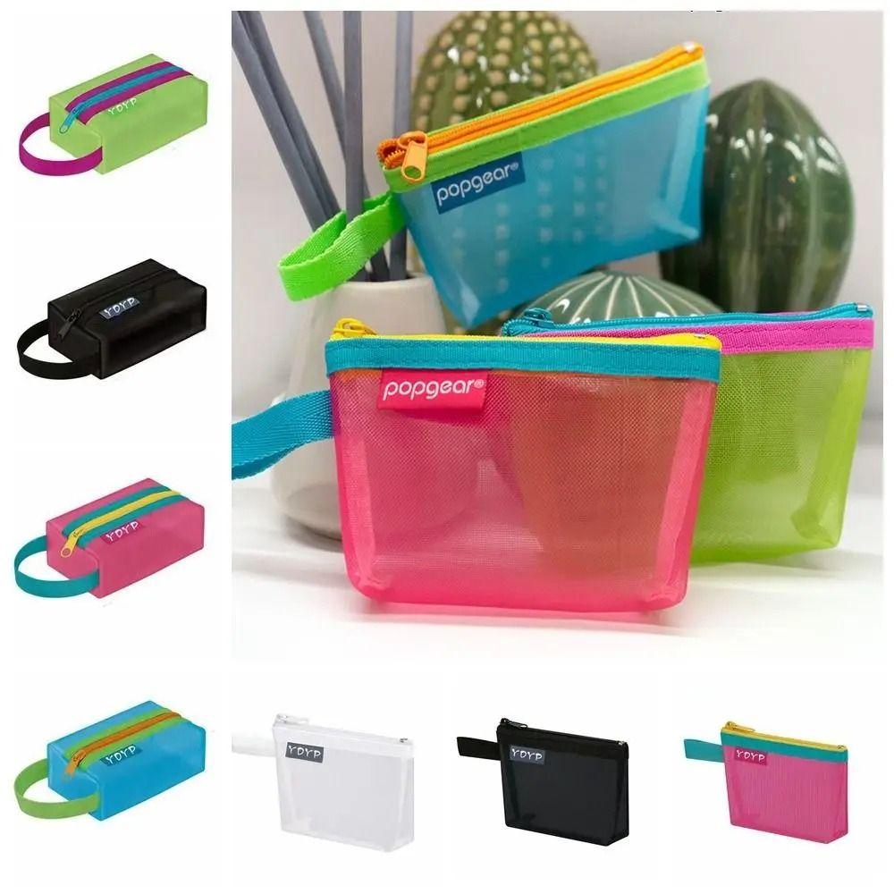 

Coin Purse Mesh Storage Bag Portable Lipstick Bags New Zipper Pouch white-1
