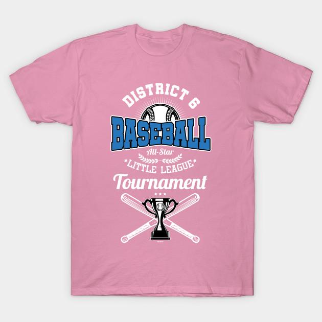 T Shirt Women District 6 Baseball Little League Tournament Harajuku Print Kawaii Tshirt Summer Short Sleeve Female T-Shirt Top Tee