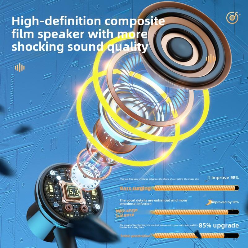 Bluetooth Headphone Neck Neck Wireless Motion Ultra Long Standby Battery Life Noise Reduction