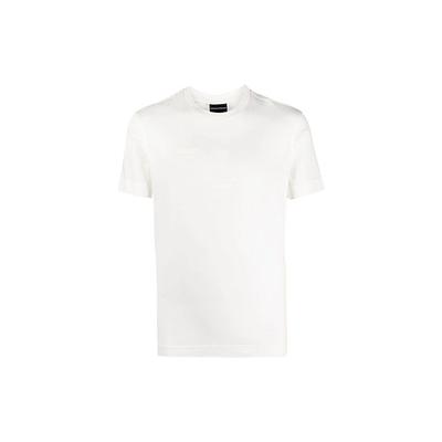 Logo Print Short Sleeve T-Shirt Men Tops White 3K1TE61-JSHZ-0101