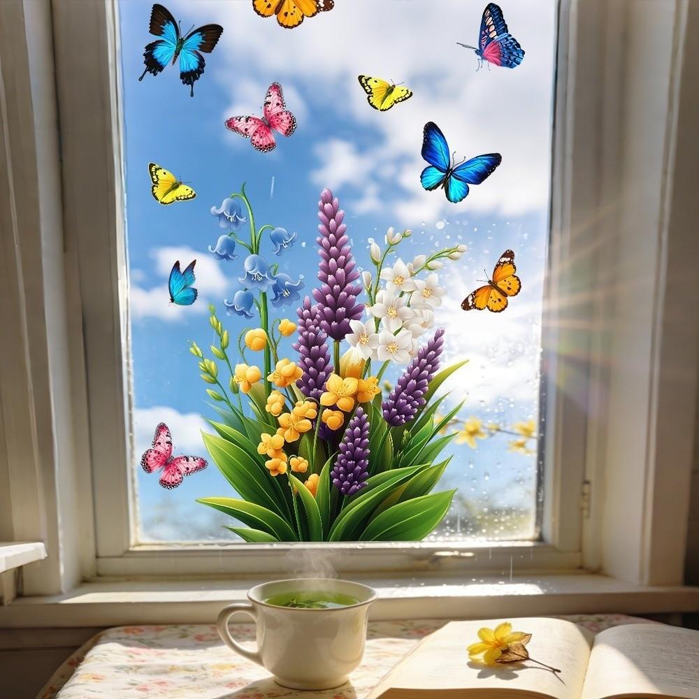 Self Adhesive Glass Sticker PVC Electrostatic Glass Sticker New Window Sticker Window Decoration