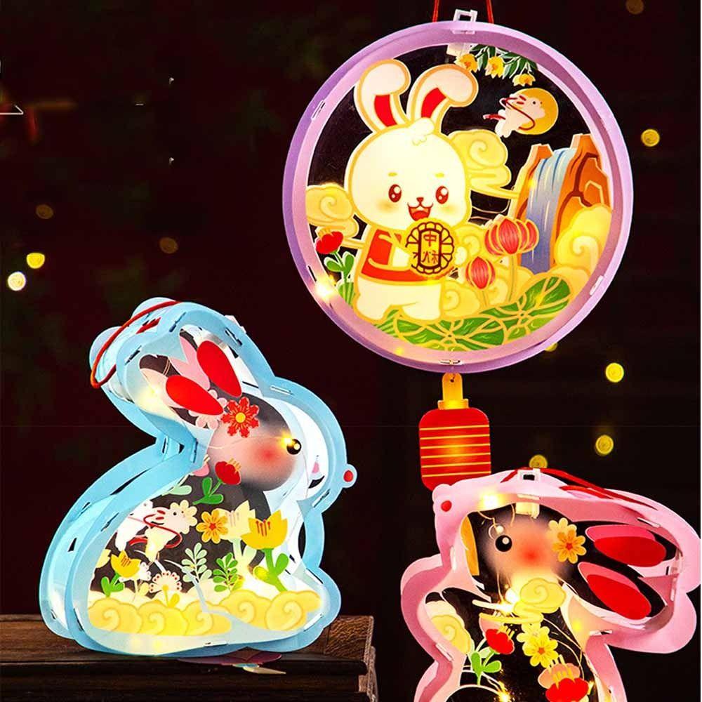 Rabbit Middle Autumn Festival Lantern Paper Ancient Style Handheld Lantern  Decoration