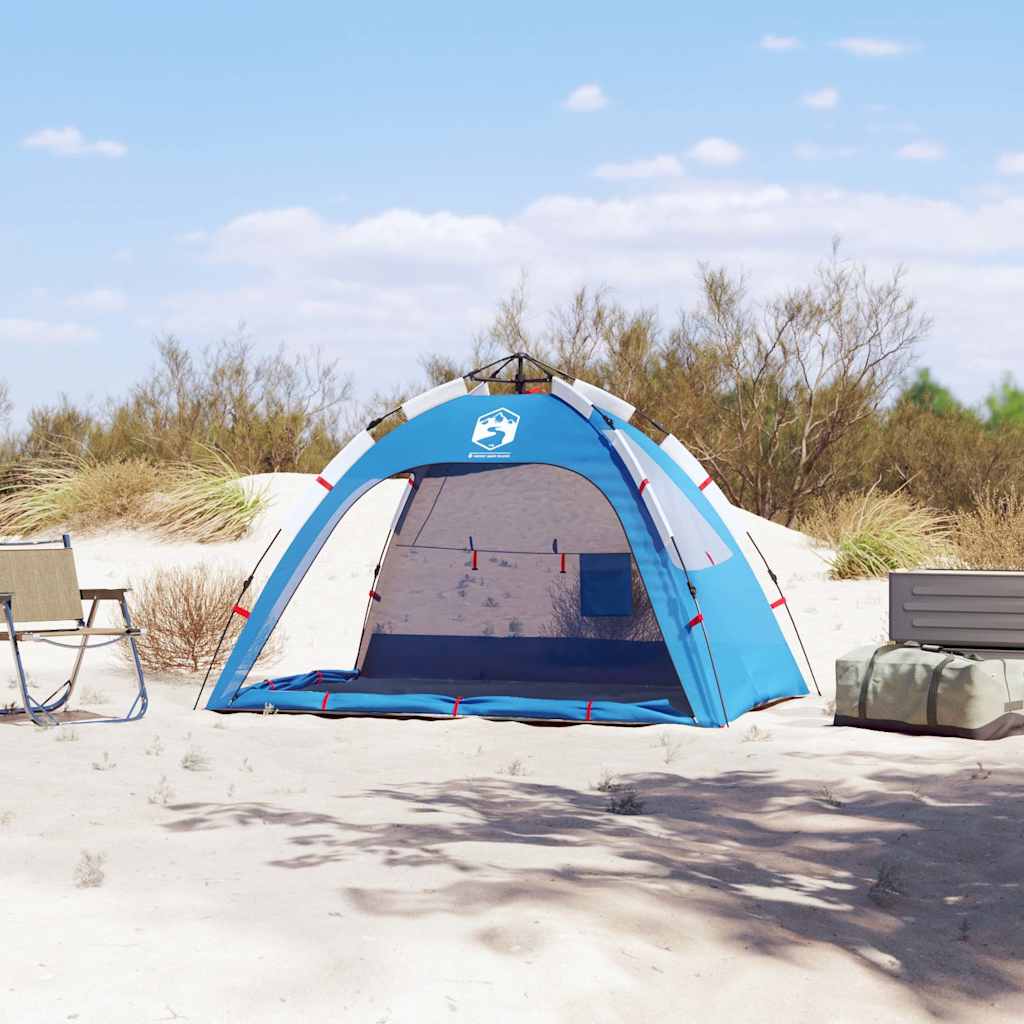Beach Tent for 2 Persons Azure Blue Quick Release Waterproof