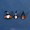 Broche de Halloween Fofo Boneca Sem Rosto Abóbora Halloween Velho Sem Rosto Mago Liga Emblema de Metal com Esmalte Gotejado