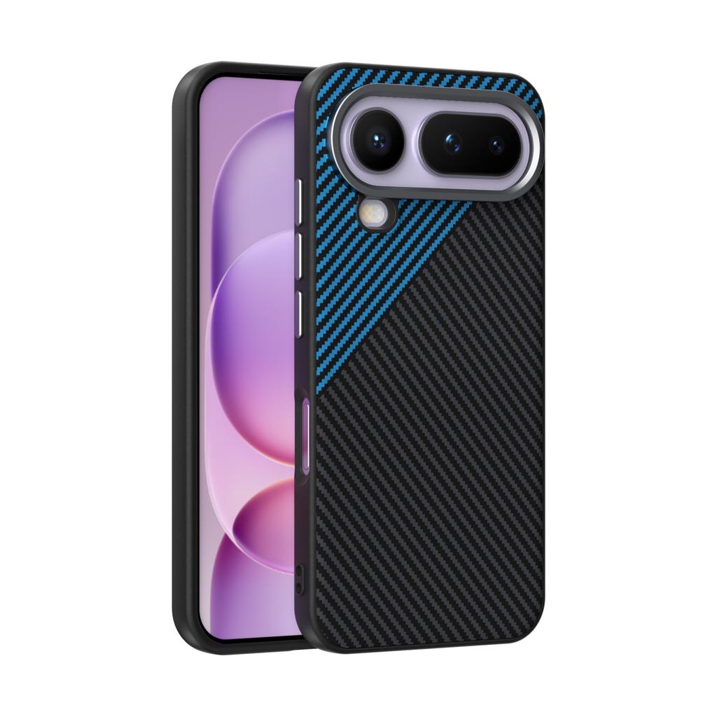 For Honor Magic 8 Pro Air Case Magnetic Slim Shockproof Carbon Fiber Leather Metal Lens Anti-slip Drop Test Grip Cover