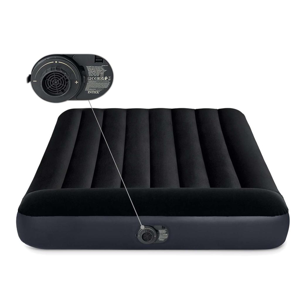 Inflatable Mattress 203X152X25 Cm With Built-In Electric Pump Intex 64150