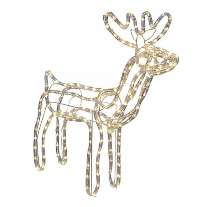 Led Reindeer Christmas Ornament With Moving Head Neon Gift