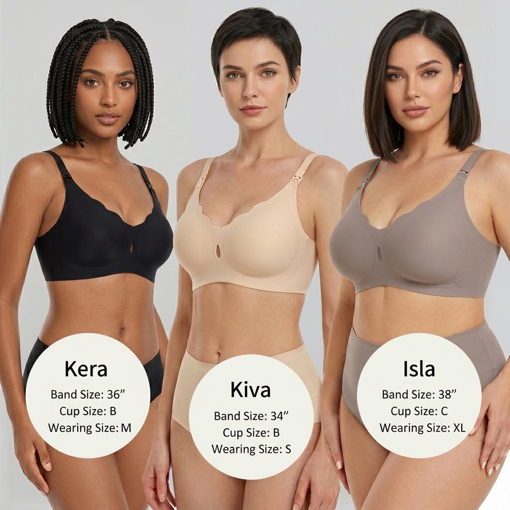 Breastfeeding bra underwear women's explosion without traces women's Europe and the United States hot spot English washing label