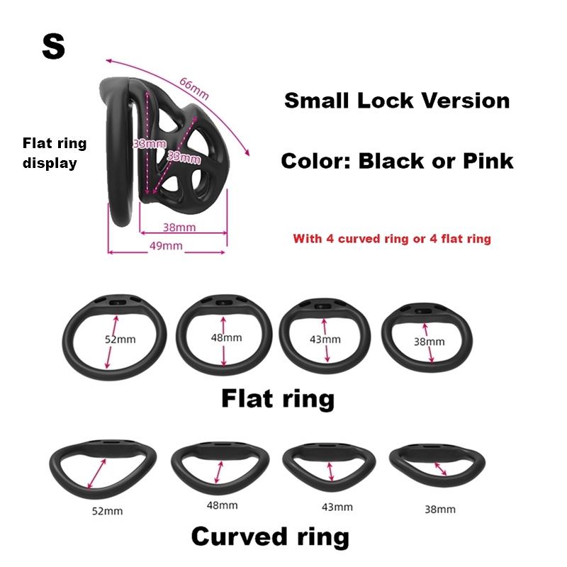 Male Chastity Device Ergonomic Design Stealth Lock for Adults Solitary Extreme Confinement Cage a Gift for Adult Men