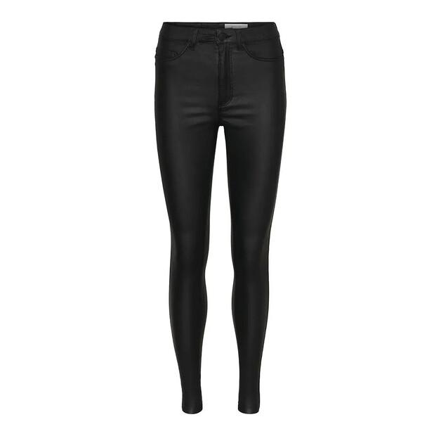Noisy May Callie High Waist Skinny Beschichtete Hose
