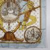 HERMES Carree90 scarf NAPOLEON Napoleon Bee light blue silk Women Used