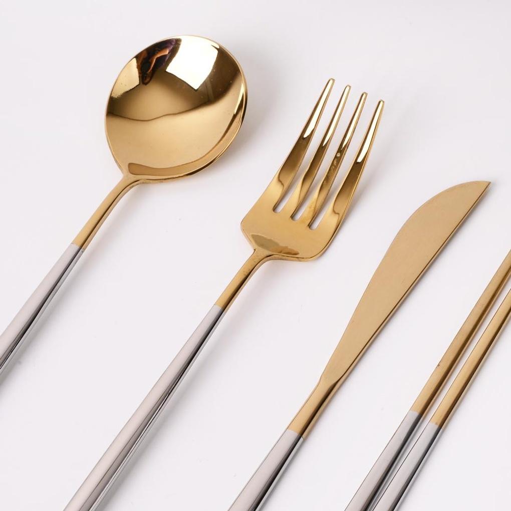 

Avella Premium Glossy and Matte Dinnerware Two-Tone Spoon