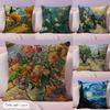 Van Gogh Oil Paintings Cushion Cover Summer Coolness Linen Fabric Double-Sided Printing Pillow Case Sofa Home Decor Gift