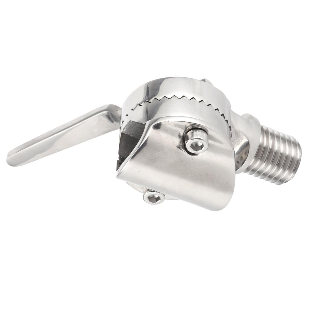 84mm 3.3in Marine VHF Antenna Mounts 316 Stainless Steel 306 degrees  Adjustable Ratchet Mounting Hardware