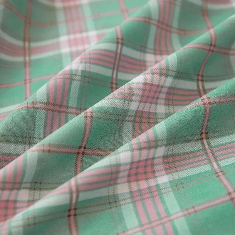 Cotton Fitted Sheet Soild Color with Elastic Band Non Slip Adjustable Mattress Cover Soft Comfortable for Double King Queen Size