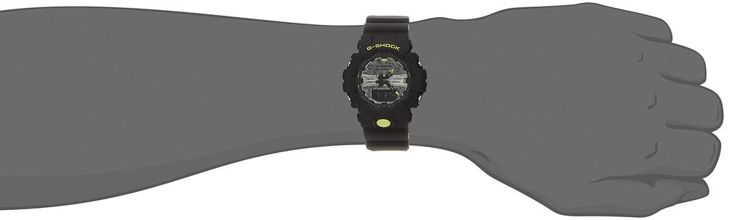 Pánské hodinky Casio G-Shock, černá a žlutá řada, GA-800DC-1AJF