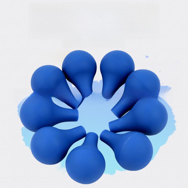 Blaue Pipette mit Saugnapf und Kugeltropfer aus Silikonkautschuk für den Laborgebrauch mit Skala, in Großmengen erhältlich