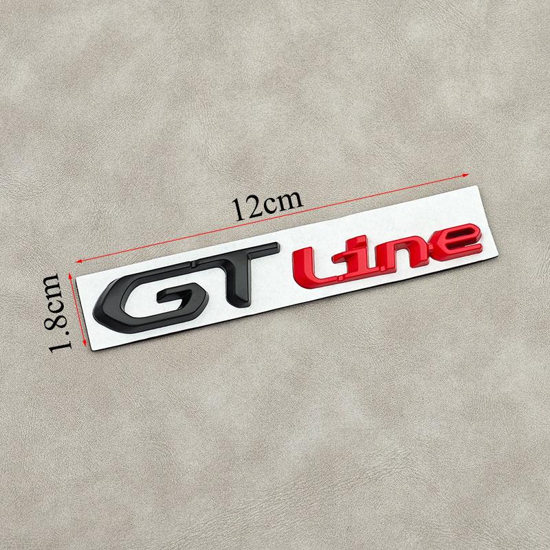 3D Metal GT Logo GT Line Badge Car Rear Trunk Sticker Emblem For Peugeot 308 407 106 205 206 208 108 406 408 306 Accessories