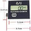 Digital Tachometer Inductive Tachometer With Hour Meter For Chainsaws Lawn Mowers & Motorcycles Replaceable Battery Pack Of 1