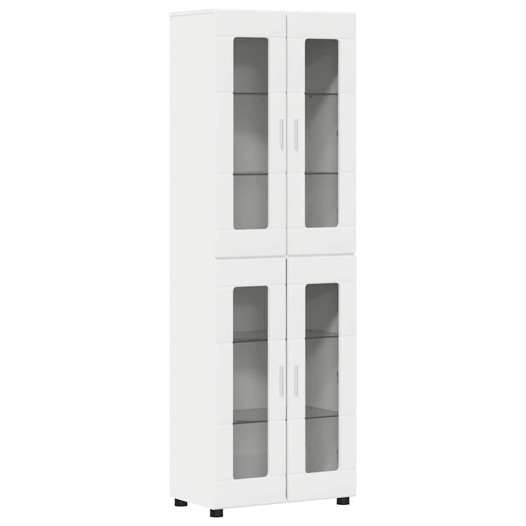 FLORIN 3 Piece TV Cabinet Set with Drawers White Particleboard
