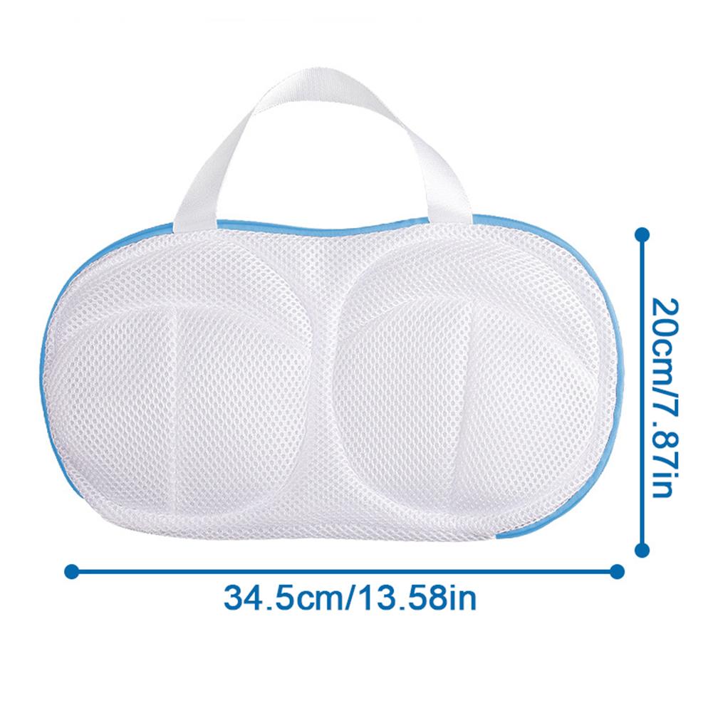1/2Pcs Bra Laundry Bag Bra Wash Bag Mesh Laundry Washing Bag with Zipper Foldable Mesh Lingerie Underwear Mesh Bra Washer Bag
