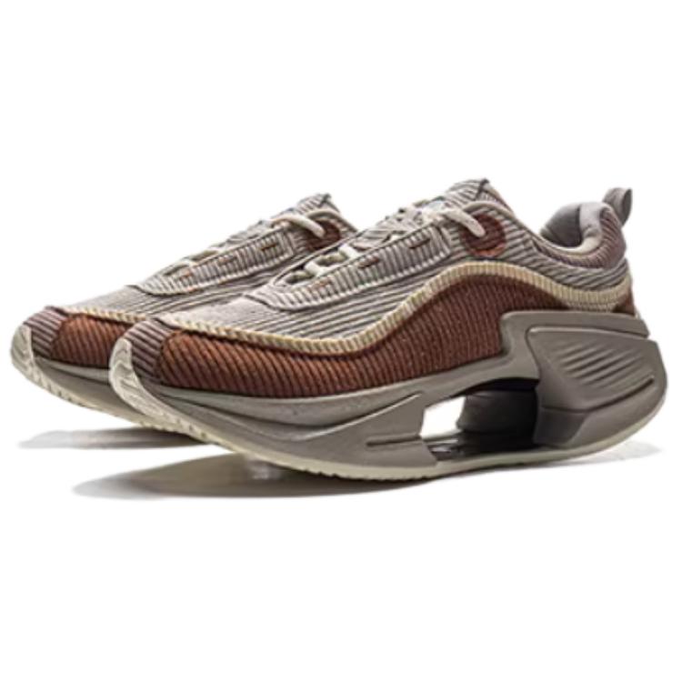 Li Ning Cushioning Waterproof Rebound Low Top Casual Running Shoes Men's Agarwood Umber AZGV105-2