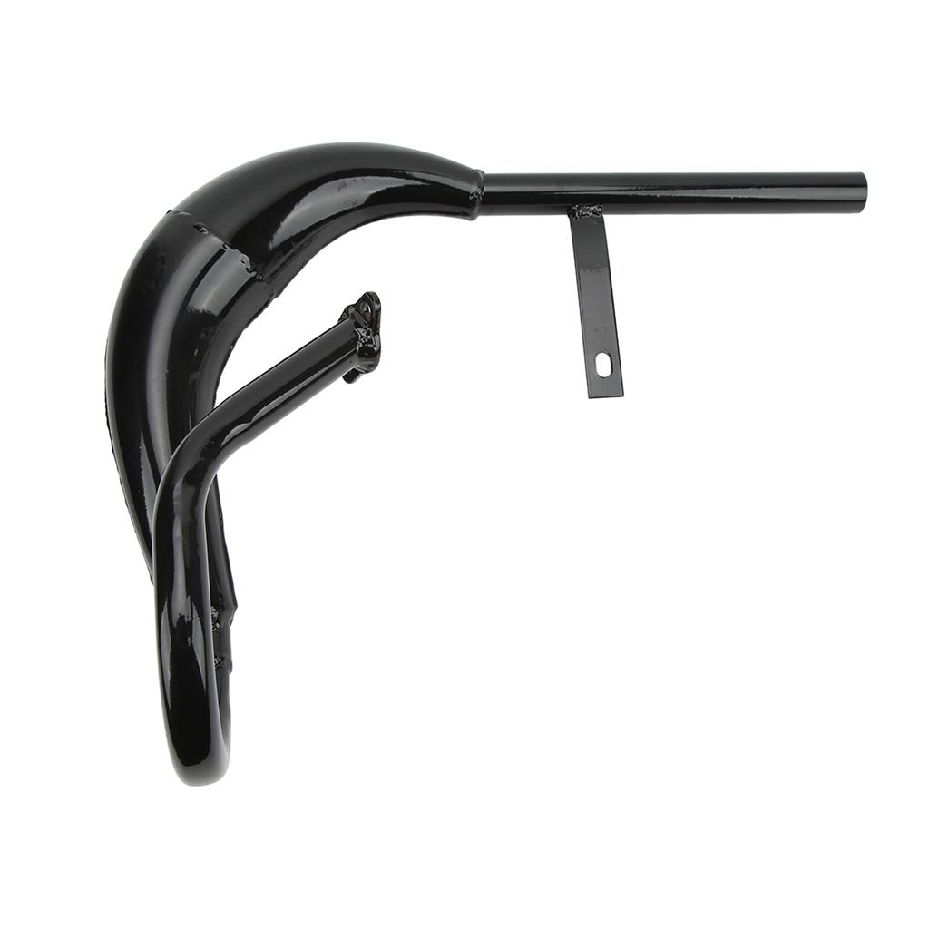 Fat Belly Exhaust Muffler Pipe Black Iron for 49cc 60cc 66cc 80cc 2‑Stroke Engine Motor Motorized Bicycles Bike