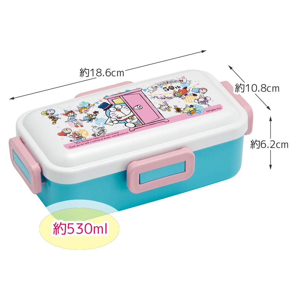Skater Soft Bento Box with Doraemon F Character Made in PFLB6 Dome-Shaped Lid, 530ml, Design, Japan,