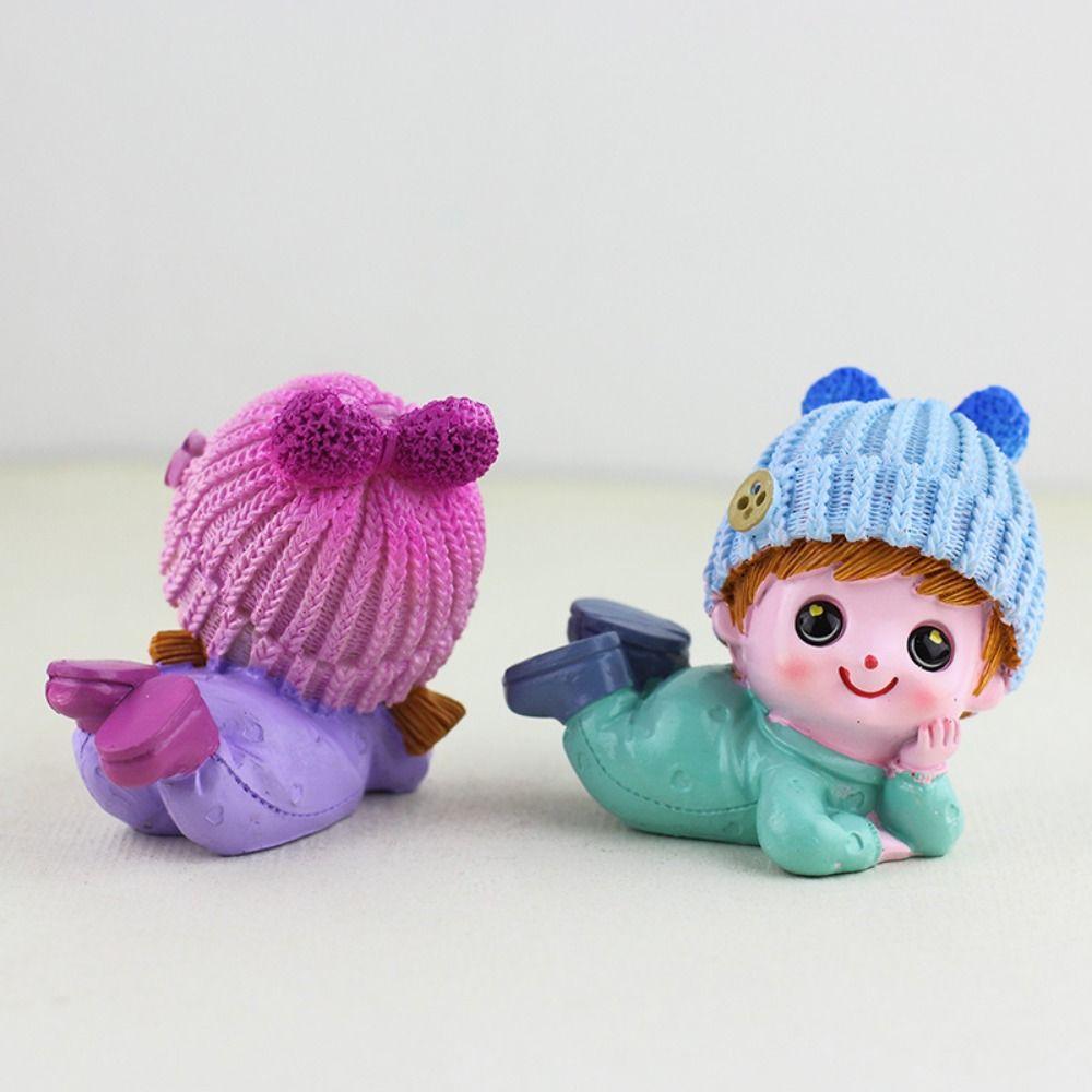 2PCS Love Doll Home Cute Elf Doll Hand Made Cartoon Elf Model Toy  Car Decoration Accessories