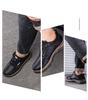 Men's Winter Velvet-Lined Leather Snow Boots - Warm, Thick-Soled, Casual Outdoor Sports Shoes