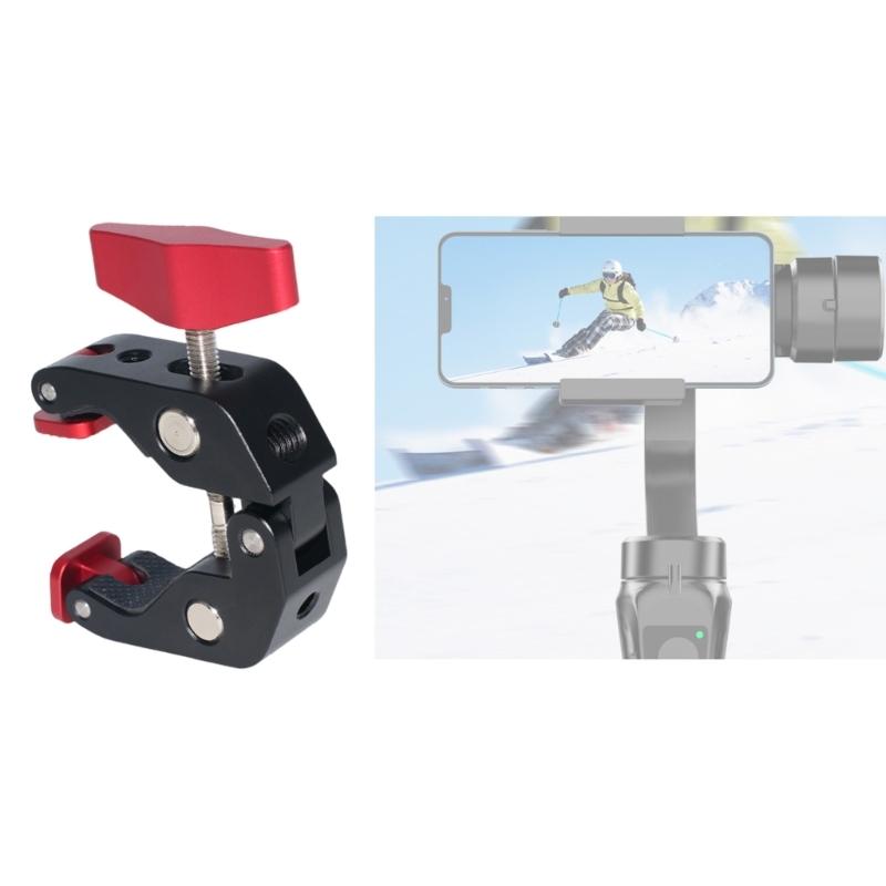 Heavy Duty Aluminum Magical Arm Clamp With Universal 1/4 3/8 Thread For Secure Camera Mounting Photography Accessories