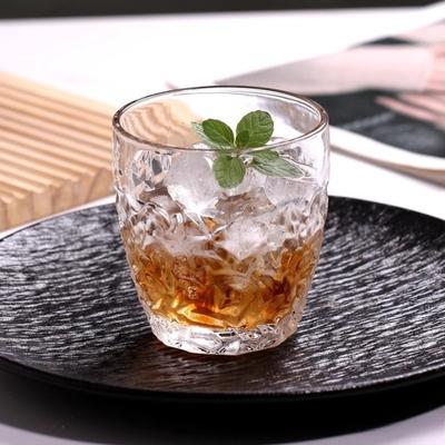 250ml and 350ml Household Drinking Glasses Creative Hammer Patterned Champagne Glass A Special Outdoor Tableware Christmas Gift