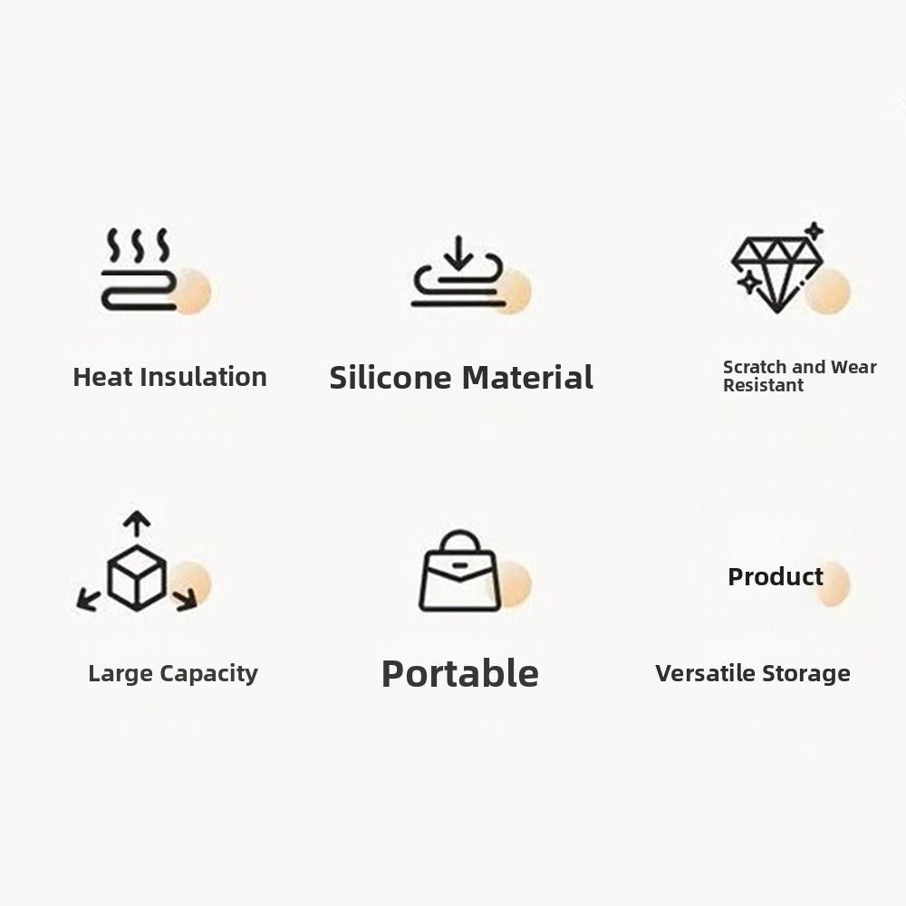 2 In 1 Hair Curler Storage Bag Folding Heat Resistant Mat for Hair Care Tool