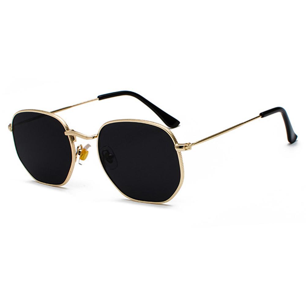 New Metal Small Square Sunglasses For Men Women Polygon Mirrored Lens Sun Glasses Driving Eyewear Fashion Uv400 Glasses