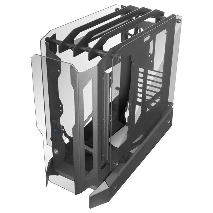 Boîtier gaming atx - mars gaming - mc-edge - design open air - triple panneau verre trempé - usb-c et usb 3.0