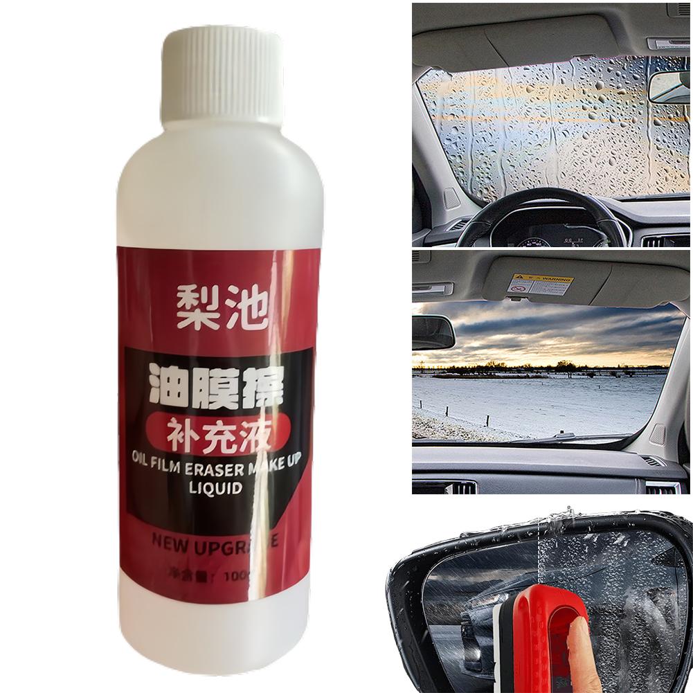 1-5PCS Glass Polishing Car Windshield Cleaner Liquid Removes Dirt Oil Film Remover Powerful Windshield Oil Film Stain Removal