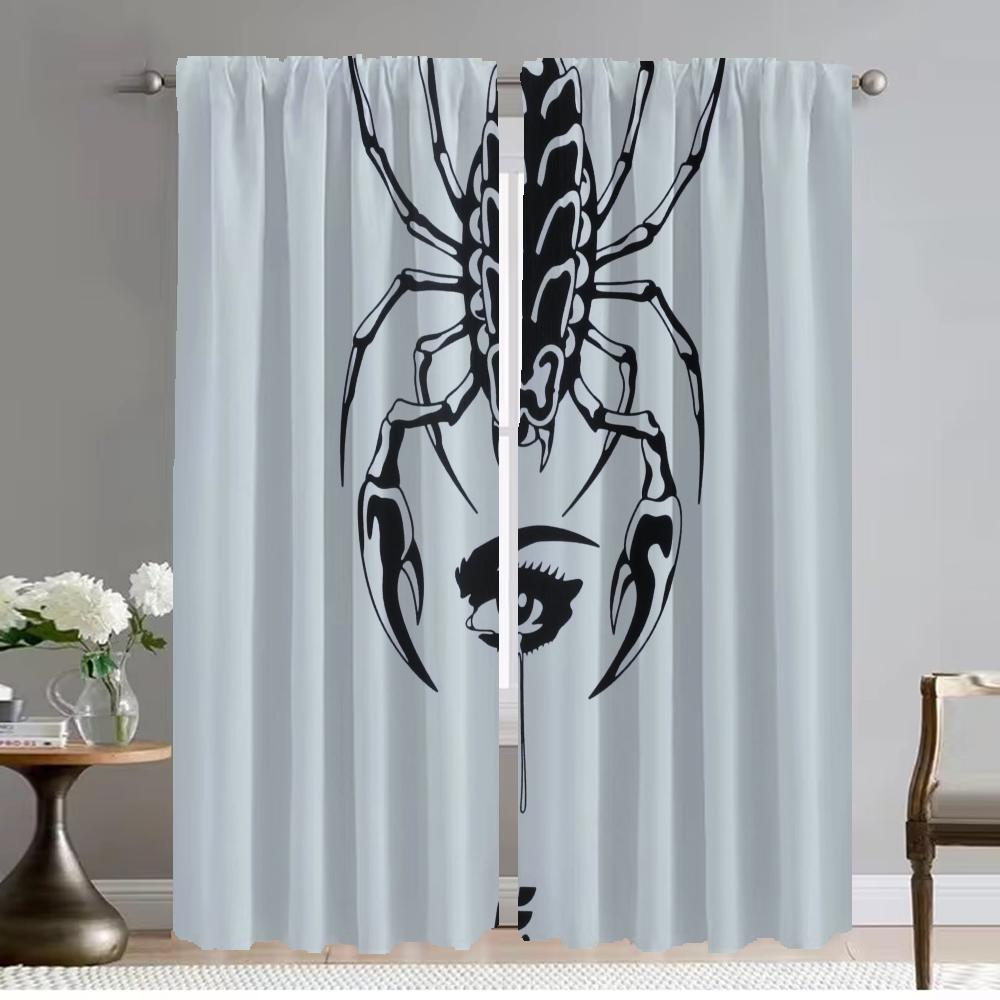 

Современные шторы для гостиной, перегородки для камеры, тюль для спальни, затемняющие шторы для домашнего интерьера, шторы из 2 предметов для кухни W50xH70cmx2pcs-CL