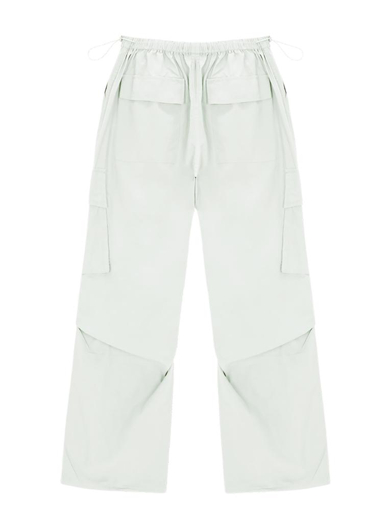 ASIF CALIE [Best Seller] Parachute Cargo Pants White