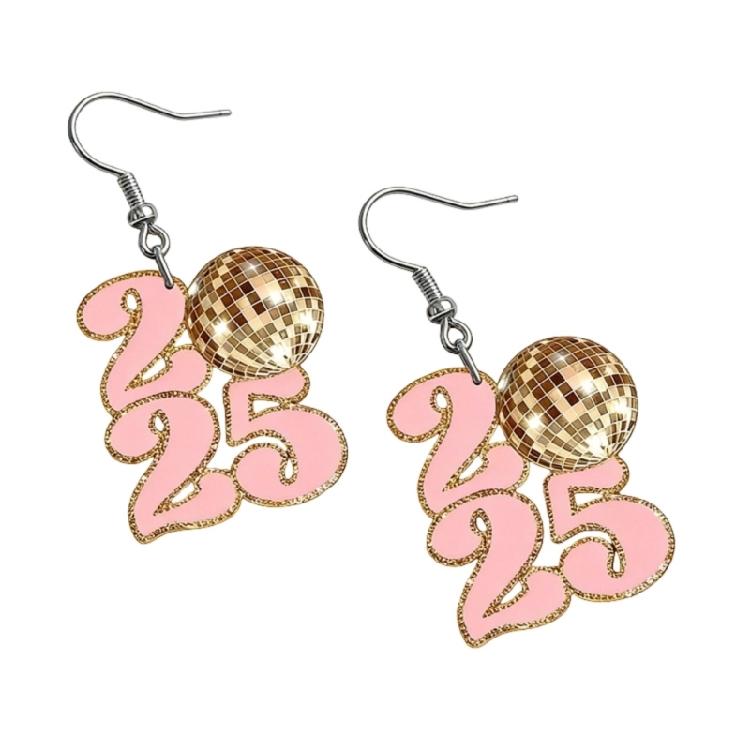 2026 Theme Acrylic Earrings Smooth Surfaces Unique Accessory Casual Formal Earrings Suitable for Fashion Women Present